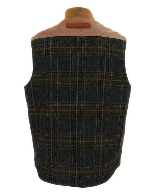 Junya Watanabe Brown Logo-Patch Gilet for men