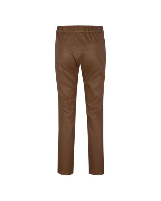 Enes Brown Elasticated Trousers