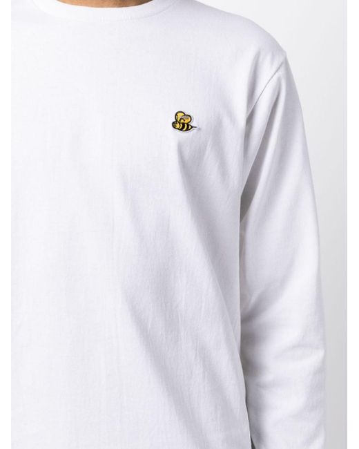 A Bathing Ape logo-patch Jersey T-Shirt - White
