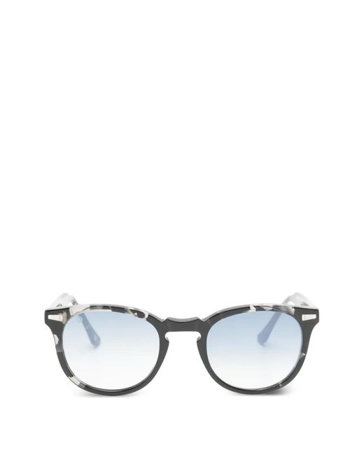 Kyme Gray Dorian Round-Frame Sunglasses for men