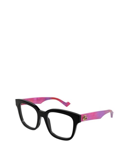 Gucci Black Square-Frame Glasses