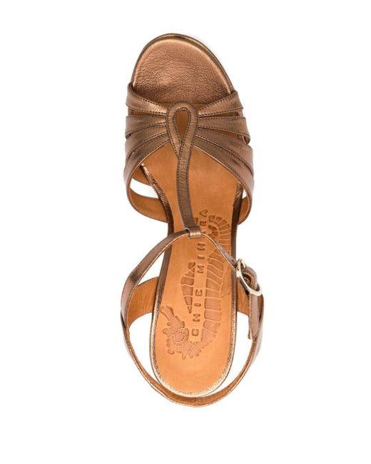Chie Mihara Brown 90mm Cafra Leather Sandals