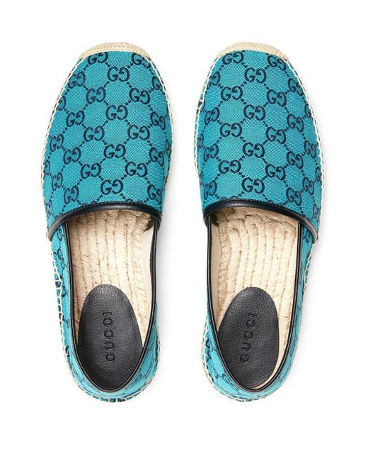 Gucci GG Multicolour Espadrilles in het Blauw voor heren - Lyst