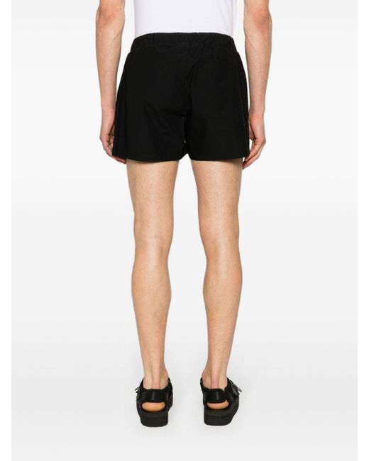Rier Black Elasticated-waist Cotton Shorts for men