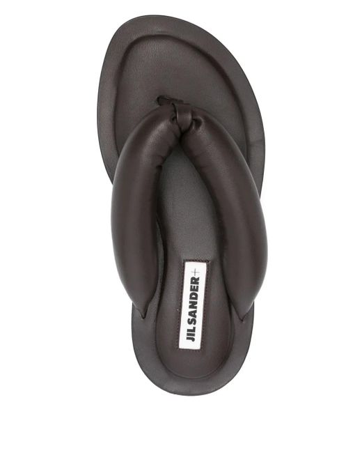 Jil Sander White Nappa Flip Flops