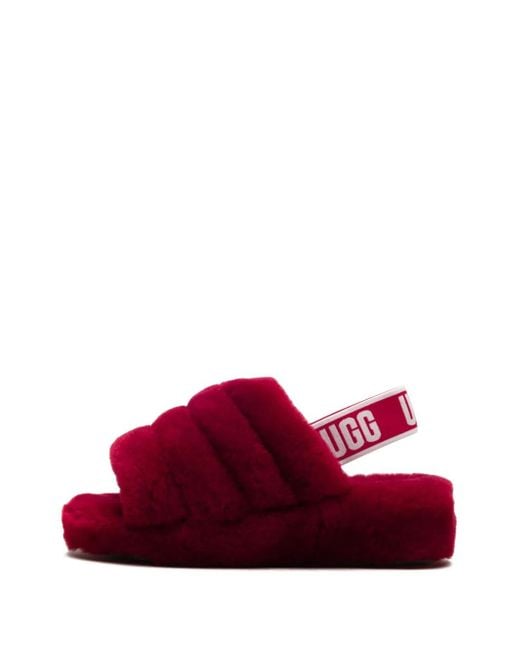 Slippers Fluff Yeah di Ugg in Red