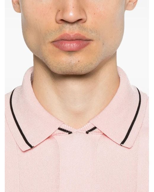 Jacquemus Pink Polo Shirt League for men