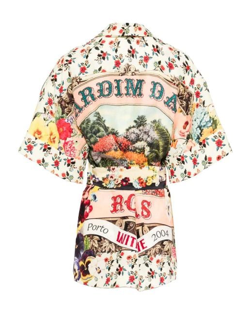 Camilla White Aromatic Amor Double-Breasted Jacket