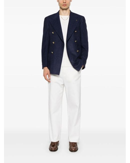 Gabriele Pasini Blue Textured Blazer for men