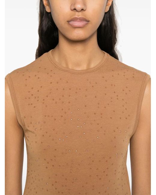 Top De Crepé Alysi de color Brown