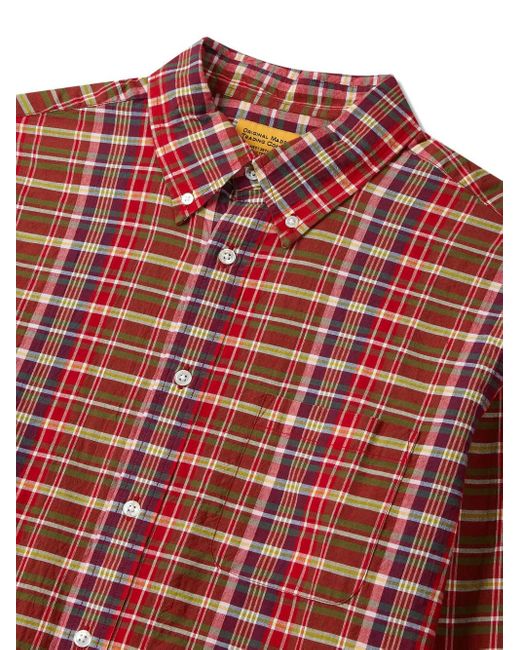 Camisa con motivo Check MAN ON THE BOON. de hombre de color Red