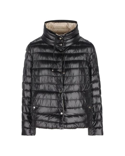 Herno Black High-Neck Padded Jacket