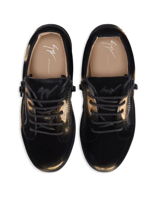 Giuseppe Zanotti Black Gail Suede Sneakers