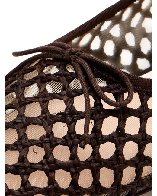 Loeffler Randall Black Woven Strap Ballet Flats