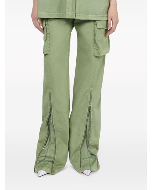 Stella McCartney Green Cotton Cargo Pants - Women's - Cotton