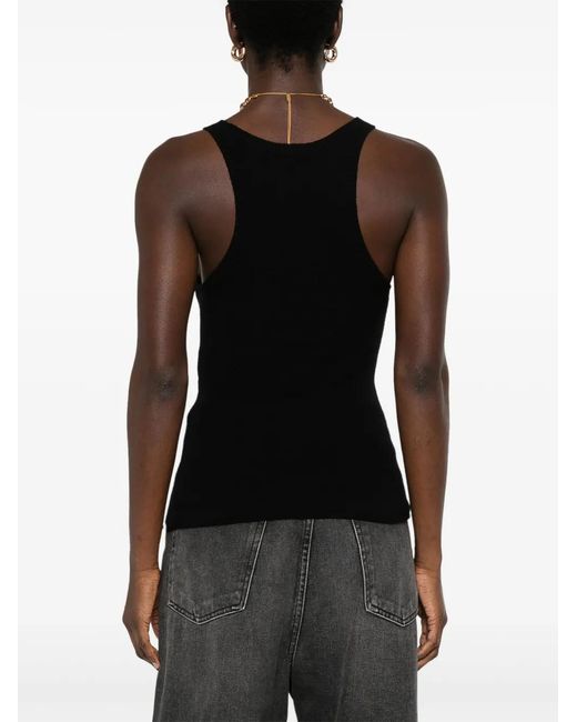 Alanui Black Finest Tank Top