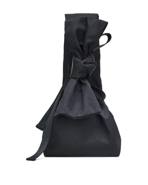 Marc Jacobs Black The Bow Nylon Large Sack Bag