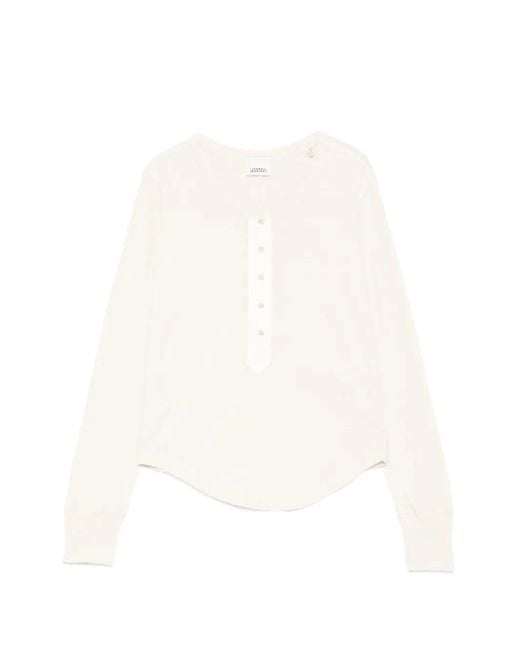 Isabel Marant White Button T-Shirt