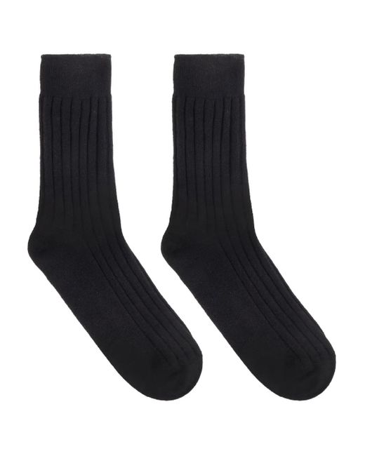 Tom Ford Black Ribbed Socks for men