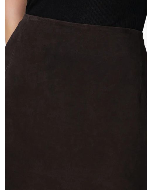 ROTATE BIRGER CHRISTENSEN Black Suede Mini Skirt