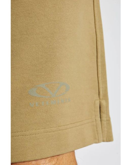 Vetements Natural Logo-Print Shorts for men