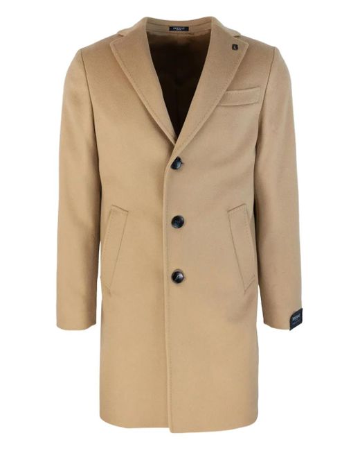 BRERAS Milano Natural Three-Button Coat for men