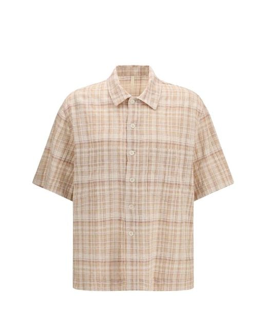 sunflower Natural Adam Check Shirt