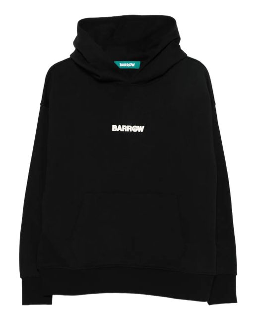 Felpa Con Cappuccio E Logo di Barrow in Black