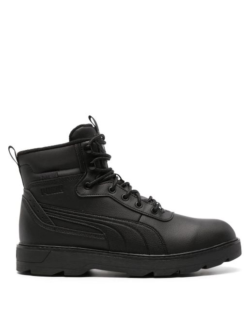 PUMA Black Desierto V3 Puretex Faux-Leather Boots