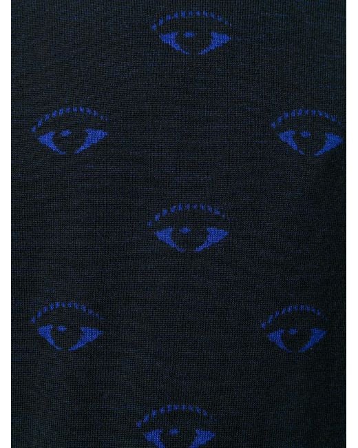 KENZO Blue Eye Pattern Jumper for men