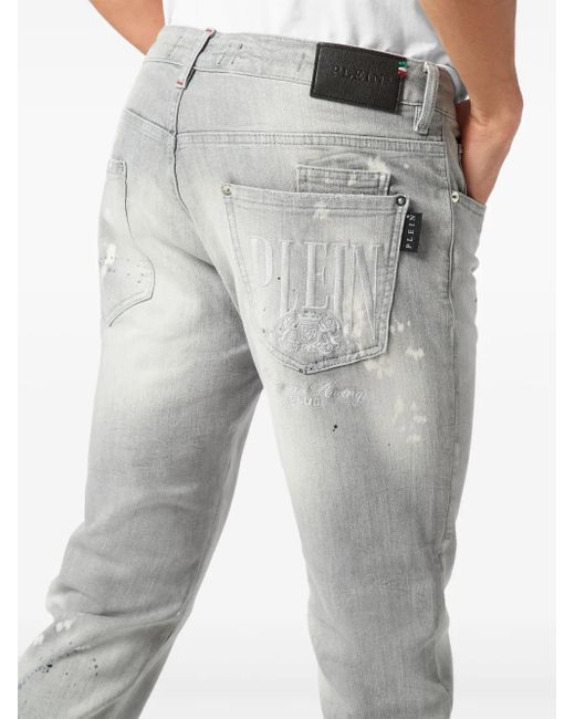 Philipp Plein Gray Racing Club Jeans for men