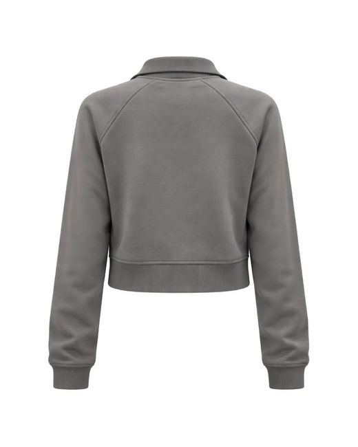 Samsøe & Samsøe Gray Zip Collared Top
