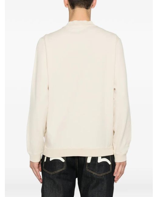 Stone Island Natural Logo-Embroidered Sweatshirt for men