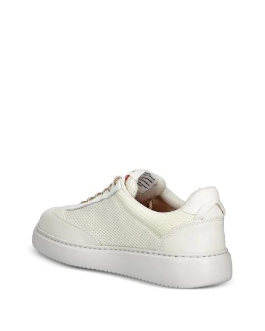 Camper White Mesh-Panelled Trainers