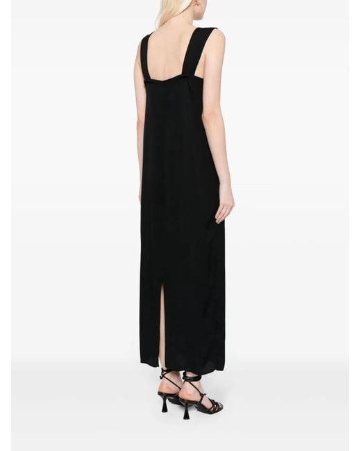 Reformation Black Vea Midi Dress