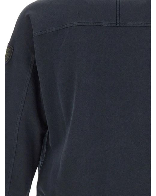 Blauer Blue Chest-Pocket Raglan-Sleeve Sweater for men