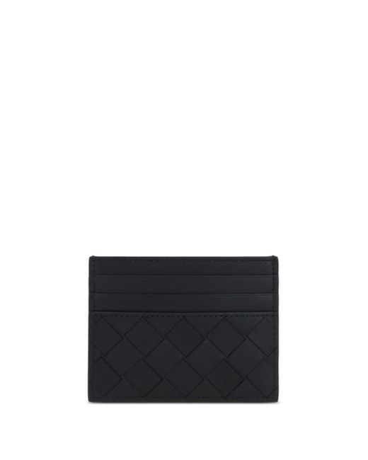 Bottega Veneta Black Intrecciato Leather Cardholder for men