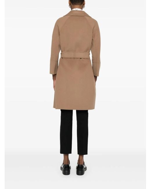 Max Mara Jas Van Scheerwol in het Natural