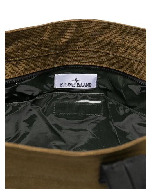 Stone Island Green Cordura 1500 Tote Bag for men