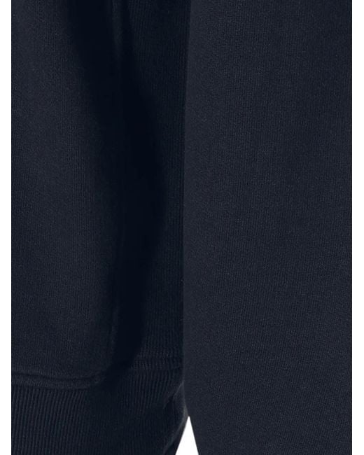 Stone Island Blue Logo-Patch Crew-Neck Sweater for men