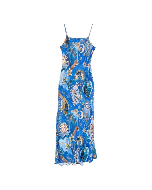 Farm Rio Blue Mystical Maxi Dress
