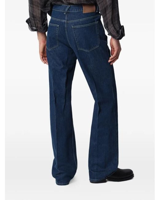 Our Legacy Blue 70S Cut Pressed-Crease Jeans for men