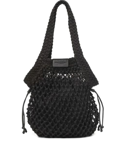 Sac Cabas En Maille À Lien De Resserrage Marc O' Polo en coloris Black