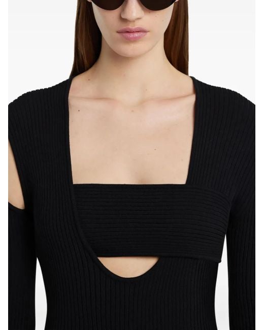 Courreges Infinity Mini-Jurk in het Black