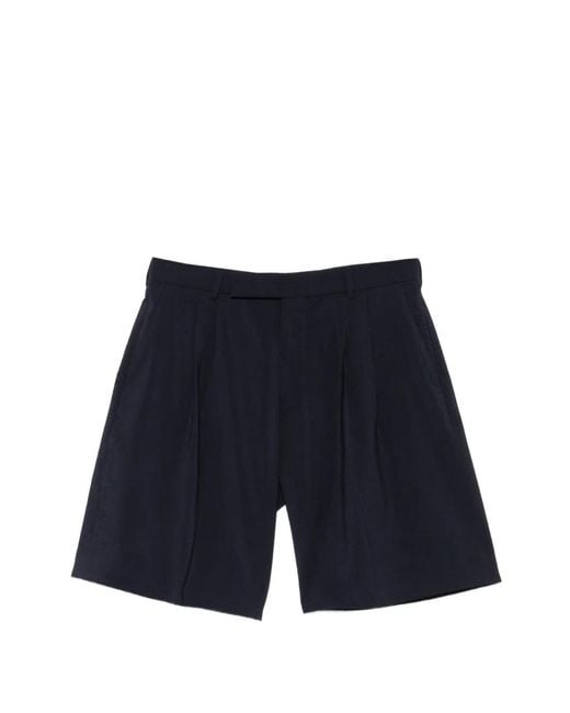 Paul Smith Blue Wool Bermuda Shorts for men