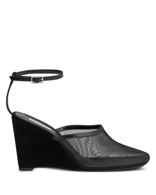 AMI Black Croisette Mules