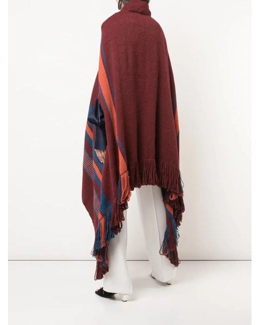 Voz Red Drapierter Überwurf