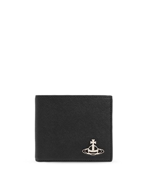 Vivienne Westwood Black Billfold Wallet for men