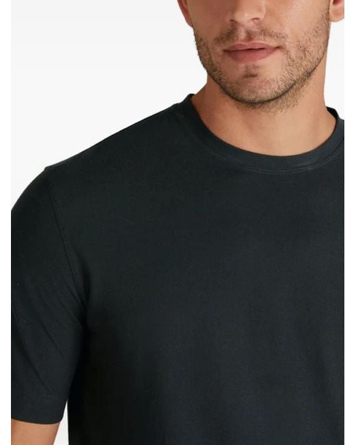 Zanone Blue Cotton T-Shirt for men