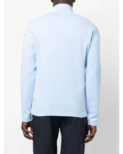 Orlebar Brown Blue Muir Zip-Collar Sweatshirt for men